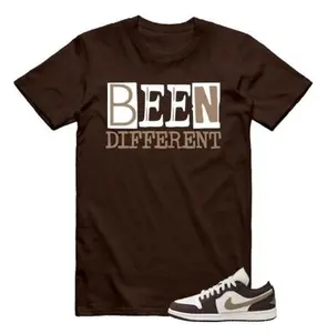BEEN T Shirt to match AJ 1 Low Shadow Brown Kelp Sail Shirt Streetwear T-Shirt