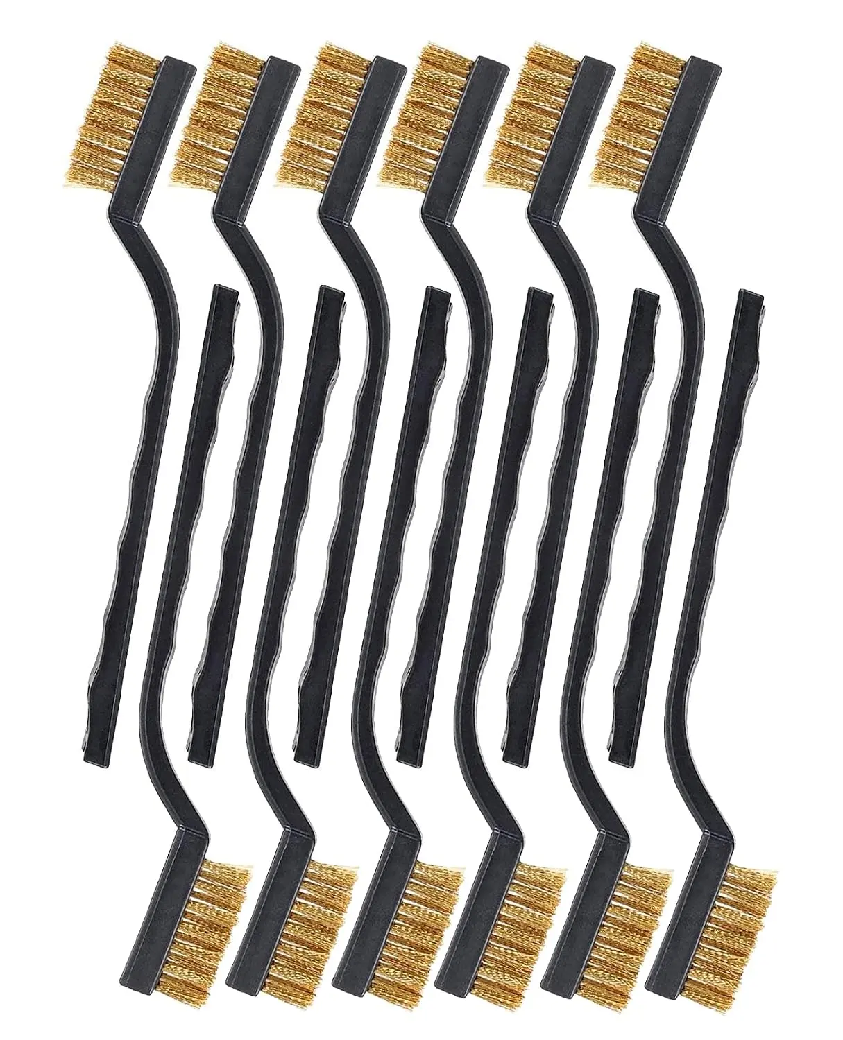 Brass Wire Brush Rust Remover, Small Wire Brush for Cleaning, Paint Stripper for Metal, Wood, Rustoleum Fabric Spray Paint (Brass, 12.00)