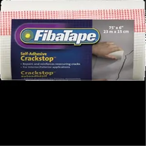 FibaTape FDW6568-U 6 in. x 75 ft. Crack Stop Wall Repair Fabric FibaTape FDW6568-U 6 in. x 75 ft. Crack Stop Wall Repair Fabric