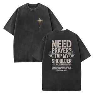 Need Prayer Tap My Shoulder Shirt , Bible Verse Unisex Tee, Christian Trendy Clothing, Faith Based Matching Outfit, Religious Apparel