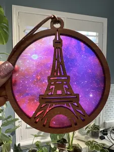 Eiffel Tower Suncatcher for Sunny Window