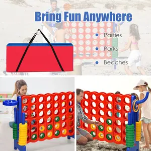 (Game Set Not Included) Costzon Giant 4-in-a Row Carry and Storage Bag, Large & Sturdy Carrying Bag for Jumbo 4-to-Score Giant Game Set, Life Size Yard Game Storage Case (Game Set Not Included)
