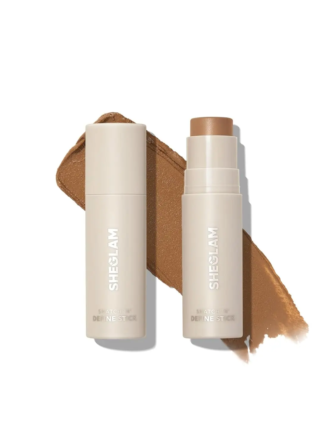 SHEGLAM Cream Contour & Bronzer Stick, Snatch 'n' Define, Long-Lasting Blendable Face Contour Makeup, Highly Pigmented, Sweat-Proof, Smooth Applicator, Golden Sun