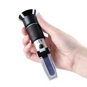 Antifreeze Refractometer 4-in-1 Coolant Tester Refractometer for Checking Freezing Point of Automobile Antifreeze Systems, Anti Freeze Tester Refractometer for  Acid, Ethylene Propylene Glycol