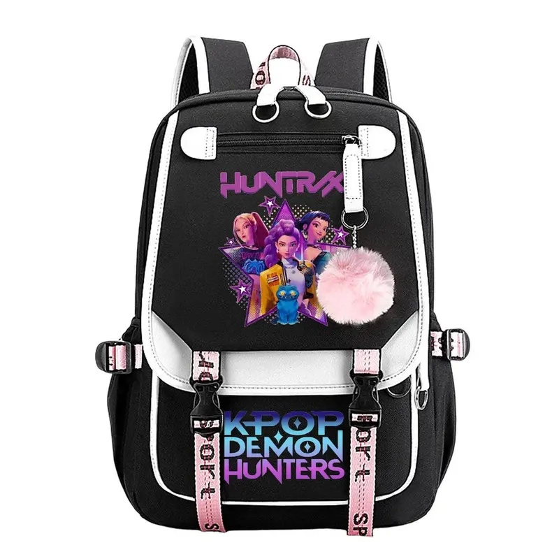 KPop Demon Hunters Youth Backpacks Merch Laptop Bags Use for Travel Commuting＆Camping Best Gift for Birthday 18.1''*11.4''