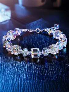 Aurora Artificial Crystal Bracelet, Dainty Crystal Bracelet, Fashionable Jewelry for Women & Men, Trendy All-match & Exquisite Jewelry for Birthday Gift