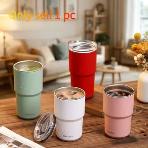 Large Capacity 304 Stainless Steel Insulated Cup, Dual Layer Thermal Mug, Portable Office Coffee Cup, Home Travel Gift Water Bottle