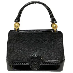 Pre-owned VERSACE Patent Leather Tote Bags Leather Handbag