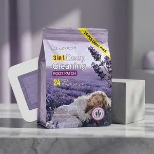 Audozava 24-pack | 12-night complete treatment with aromatherapy foot patches | Premium 3-in-1 deep cleansing formula | Achieve overall health and deep sleep | Natural detoxification solution.