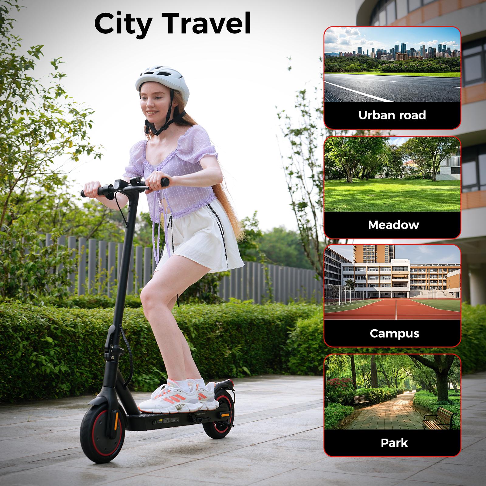 High-End School Electric Scooters, 18MPH/19MPH/28 MPH Max Speed,350W/1000W Motor, 21-37 Miles Long Range, Foldable Commuter Electric Scooter with Dual Suspensions, Dual Braking& App Control