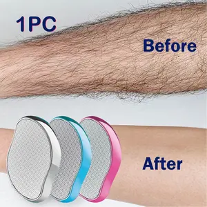 1 PC Crystal Hair Remover for Men and Women - Painless Exfoliation, Reusable and Waterproof Hair Removal Tool, Blue/Pink/Golden /Purple /Silverfor Smooth Back, Arms, Legs, Hair Remover, Smooth Skin