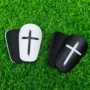 Mini soccer Shin Guards Pair, Christian Faith Sports Protective Gear for Soccer & Basketball, Cross Design,Small Size Knee Pads, Essential Athletic Equipment,football shin guard,leg guard