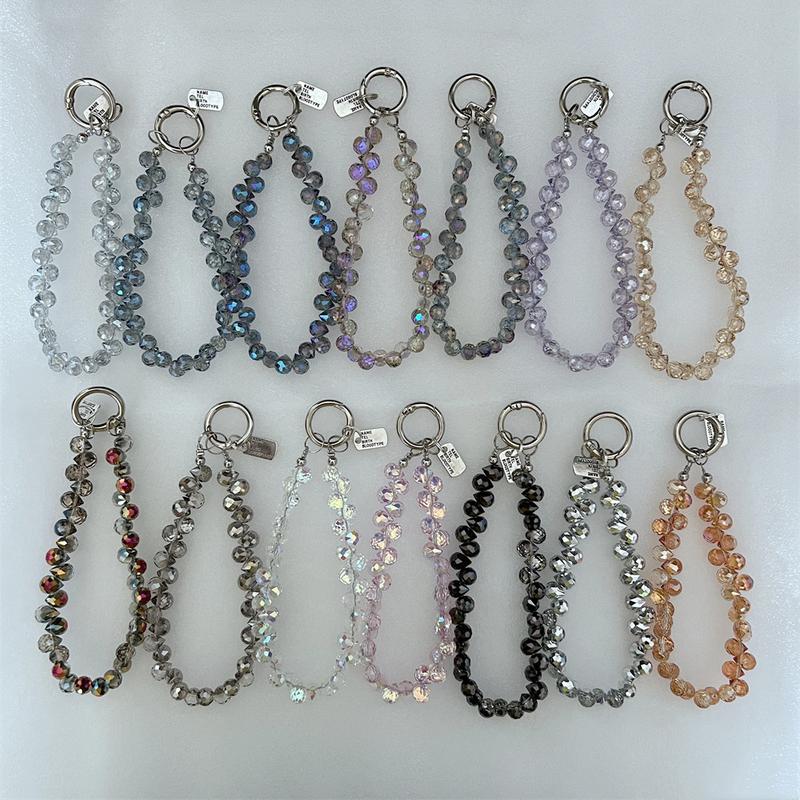 Crystal Phone Chain Phone Case Lanyard Wrist Anti-Lost Chain Keychain USB Flash Drive High-End Feel Phone Lanyard