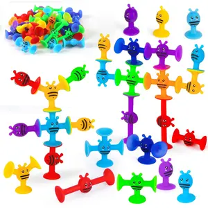 27 Piece Silicone Suction Cup Toys Set, Sensory Toy for Boys & Girls, Creative Stress Relief, Educational Gift for Kids over 3 Years