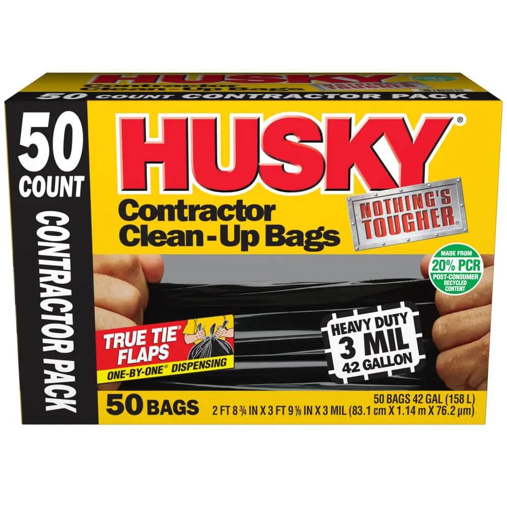 42 Gal. Heavy-Duty Contractor Clean-Up Bags with 20% PCR (50-Count)