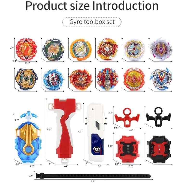 Ultimate Group Battle Arena: Beyblade Burst Set with 12 Tops & 3 Launchers | Unbeatable Value for Tournaments & Parties | Complete Storage Box Gift for Kids