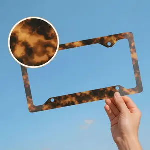 Tortoise Shell License Plate Frame