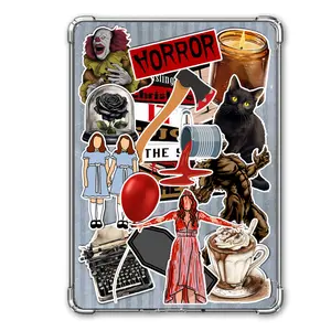 Fun Sticker Design I Love HORROR Variety Pack E-Reader Cardstock Inserts - Compatible with Kindle, Kobo, Boox