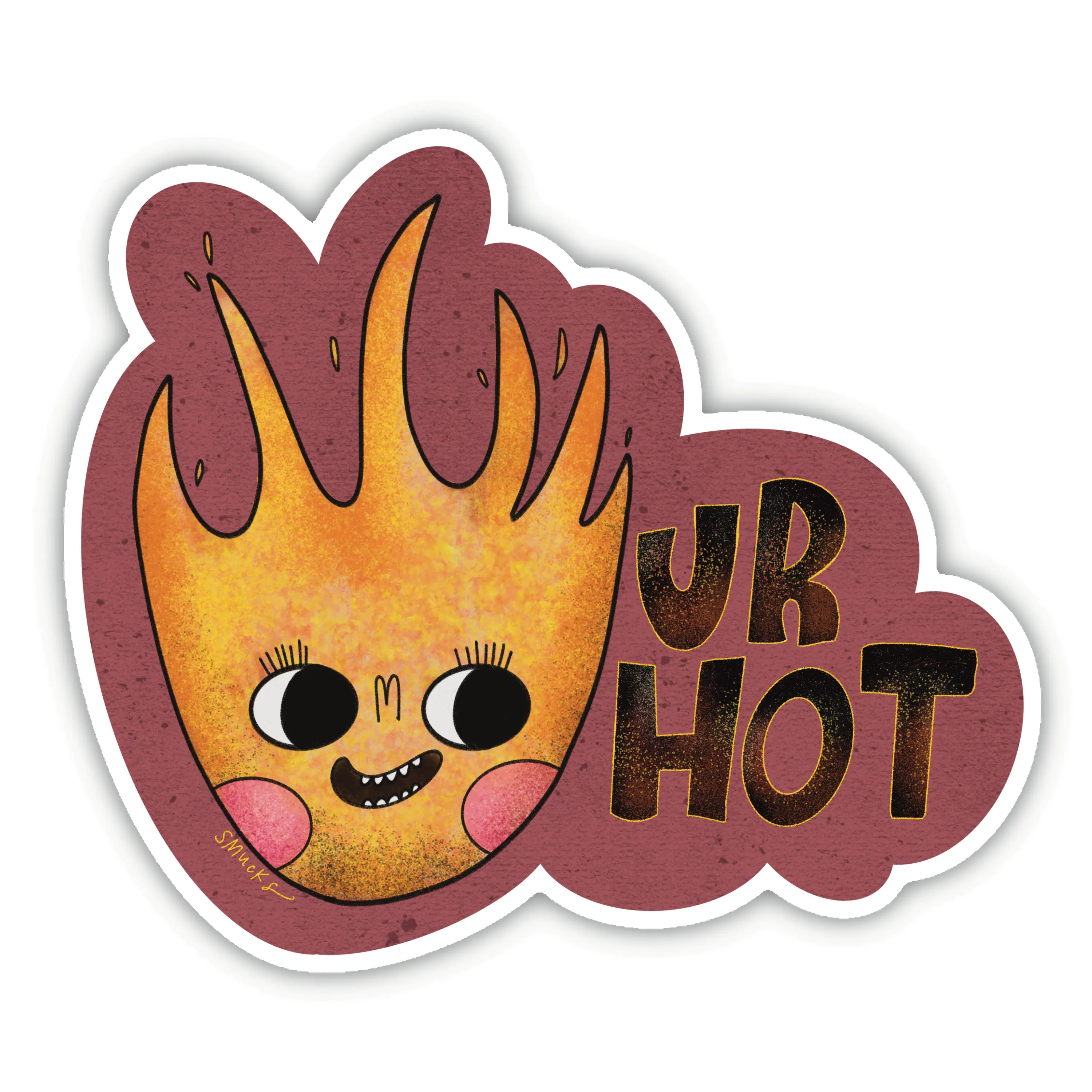 ur hot flame sticker