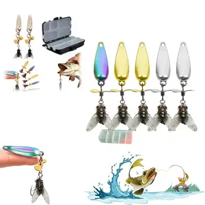 Fly Fishing Lures Kit, Fly Fishing Lures Set (5pcs/Multiple Colors) - Designed specifically for fishing, the rotating propeller creates vortex waves and flashes to mimic the movement of real prey, making it an ideal gift for fishing enthusiasts.