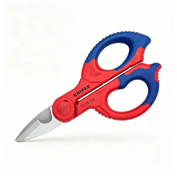 Professional Electrician Shears - Heavy Duty Cable Cutting Scissors - Ergonomic Comfort Grip Shears for Electricians - Precision Ground Blade - Cutting Wire and Cable