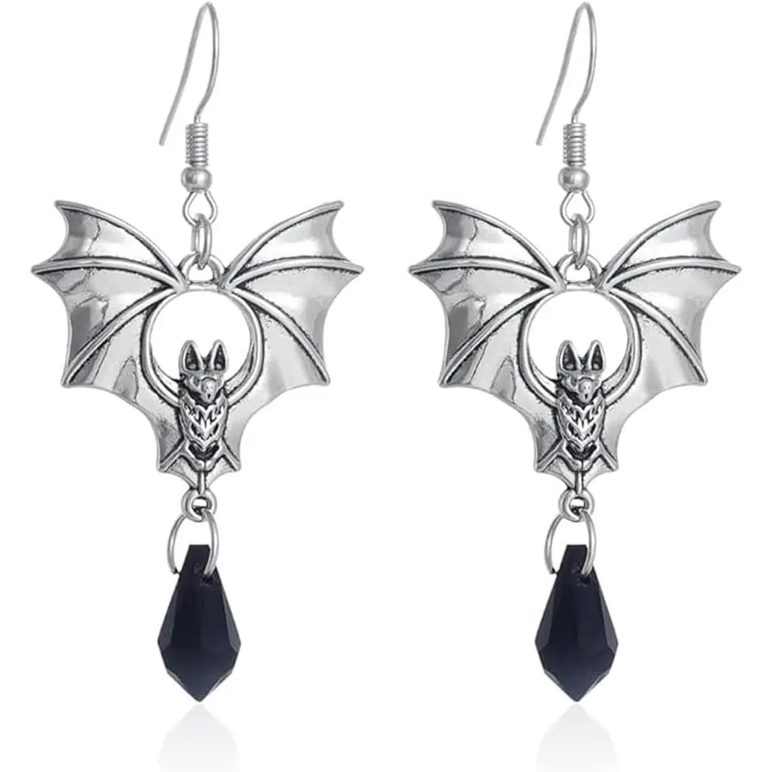 Gothic Bat Earrings Halloween Earrings for Women  Gothic Vampire Earring Punk Style Black Red  Bat Earring Victorian Mystery Vampire  Accessories Halloween  for Women