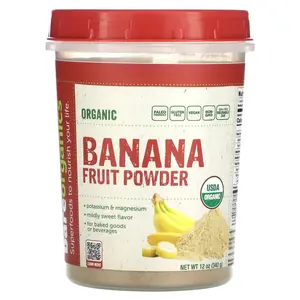 BareOrganics Organic Banana Fruit Powder, 12 oz (340 g)