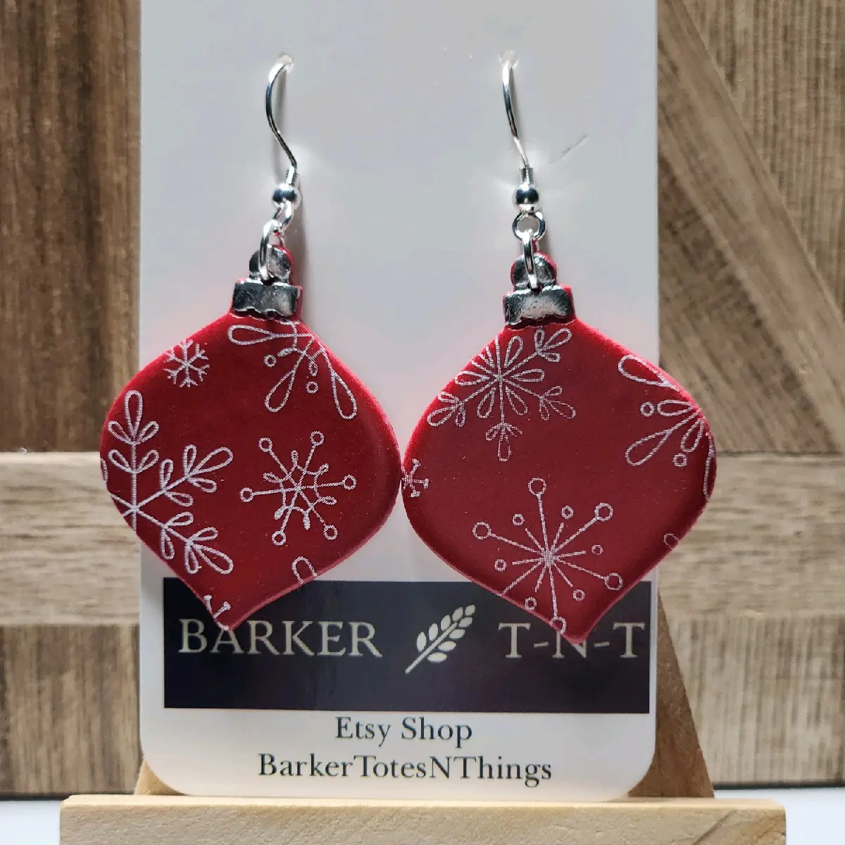 Christmas Ornament Lightweight Polymer Clay Earrings for Women