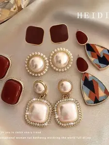 Unique S925 Sterling Silver Earrings for Women – Understated Elegance, Vintage Inspired Dangle & Stud Combo, Hypoallergenic High-End Finish, Thoughtful Present for Her