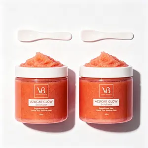 VB Azucar Glow Exfoliant & Brightening Sugar Scrub 100g Hydrating Facial Cleanser for Smooth Skin Pack - Natural Exfoliants for Improved Texture and Appearance