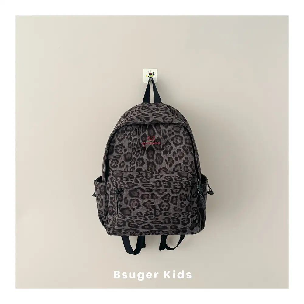 Grey purple leopard print