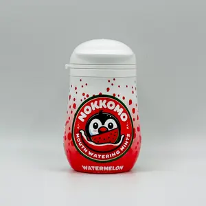 Nokkomo Watermelon Fizzy Mints for Cottonmouth Relief - Refreshing Candy Snack for On-The-Go Hydration & Sweetness