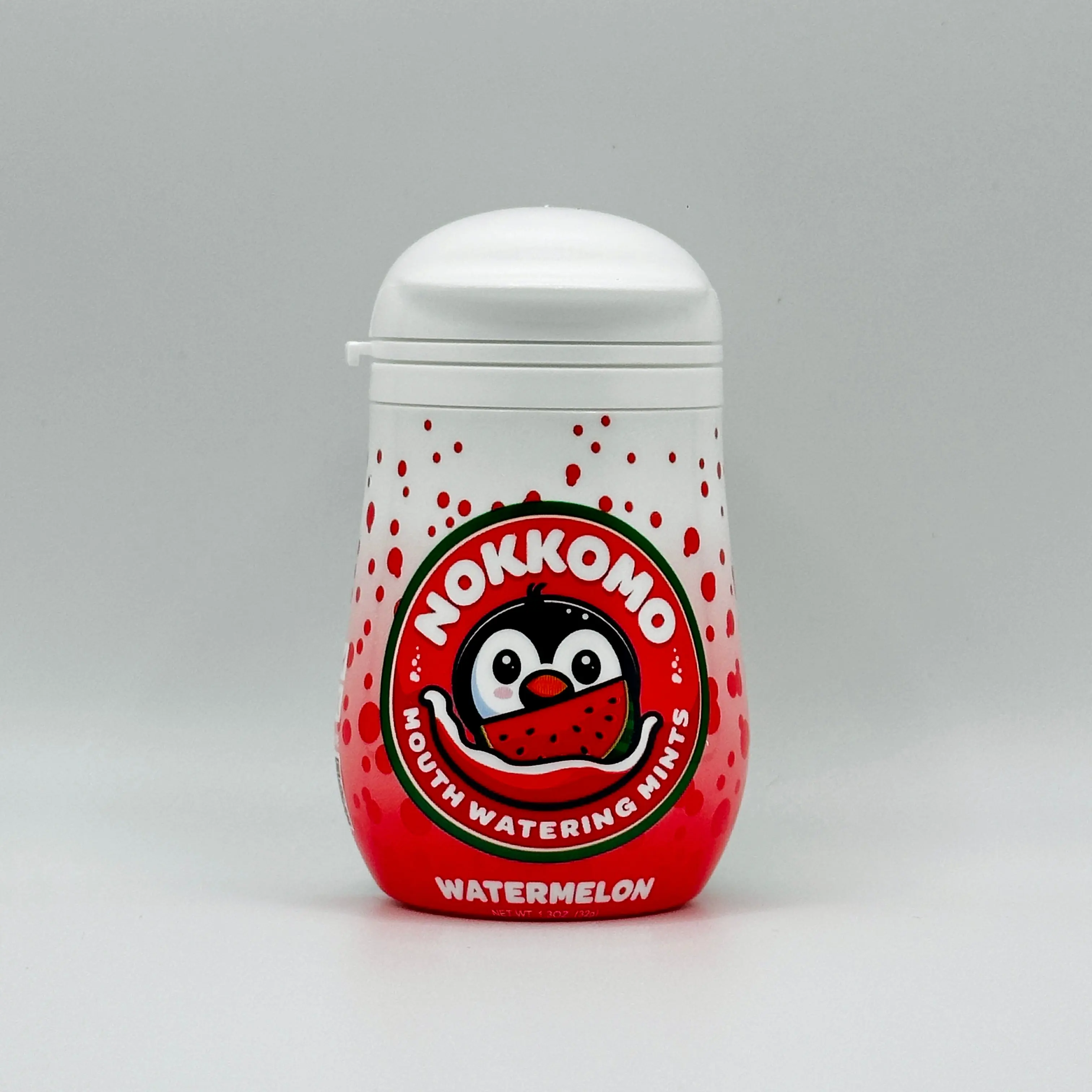 Nokkomo Watermelon Fizzy Mints for Cottonmouth Relief - Refreshing Candy Snack for On-The-Go Hydration & Sweetness