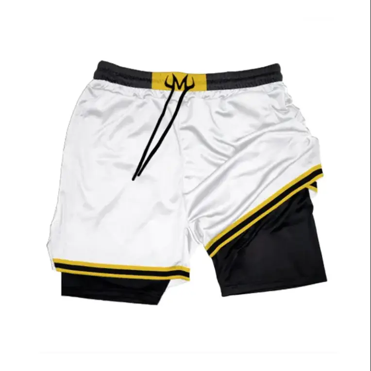 Majin Buu Performance Shorts Summer Double Layer Beach Pants Fitness Training Pant Sports Swimming Shorts