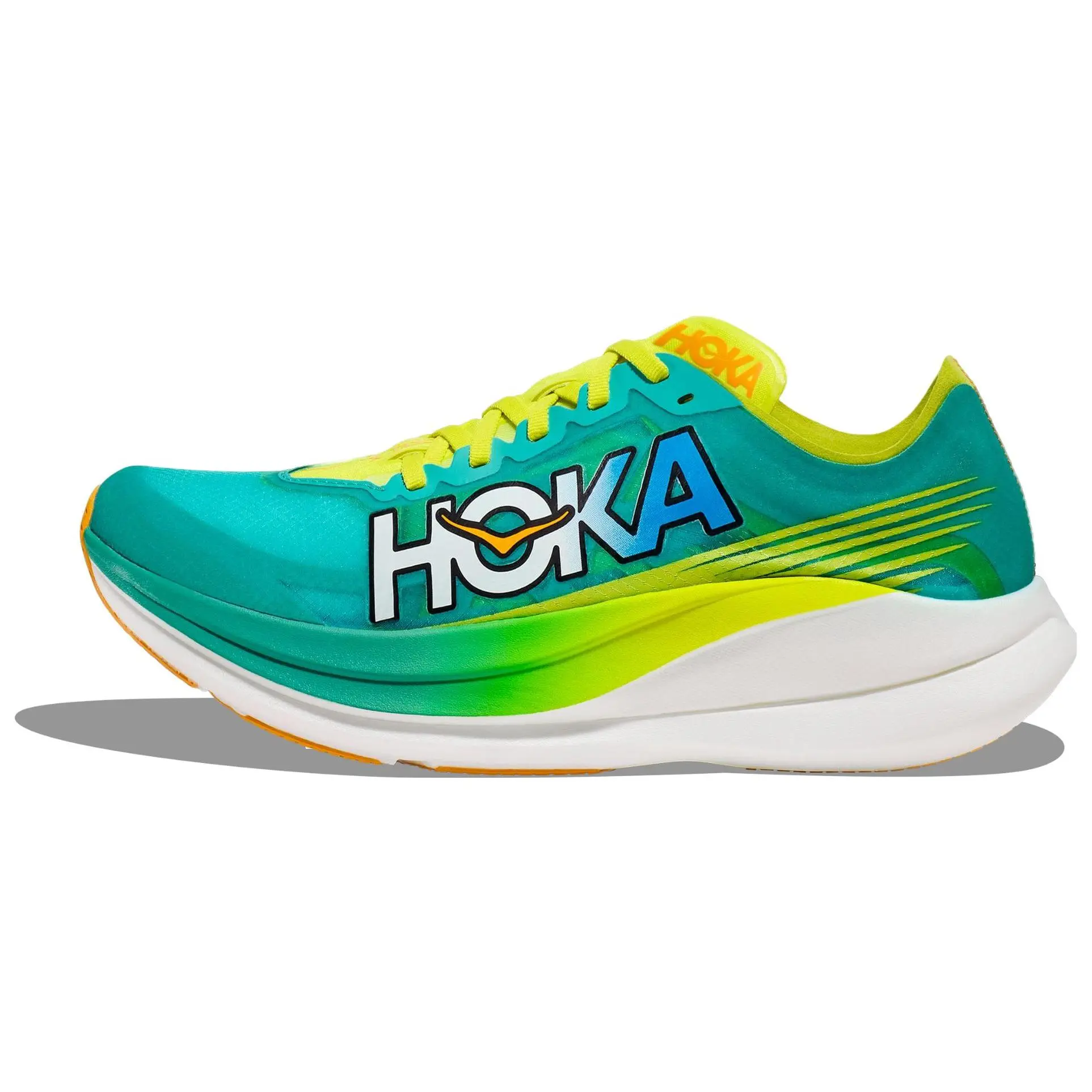 Hoka One One Rocket X 2 Comfortable Unisex Low-Top Running Shoes with Breathable Fabric