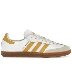 adidas Men's Samba Sporty & Rich White Bold Gold Soccer Shoes, from StockX