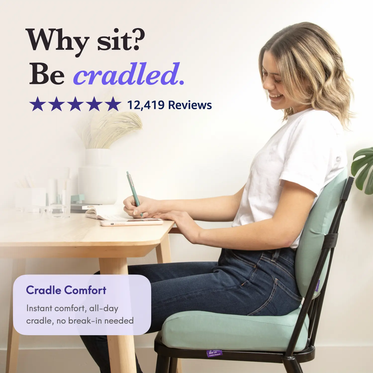 Cushion Lab | Cloud Cradle Seat Cushion — Sit Softly, Anywhere You
