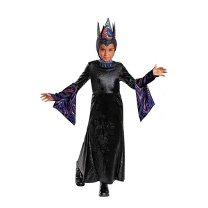 Kids Deluxe Disney's Snow White Live Action Evil Queen Party Costume - Sparkle Metallic Dress, Role Play & Costume for Parties, Size 4-6