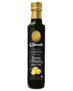 Caliendo Premium Lemon Infused Extra Virgin Olive Oil, Authentic Italian - 8.5 Fl Oz Bottle
