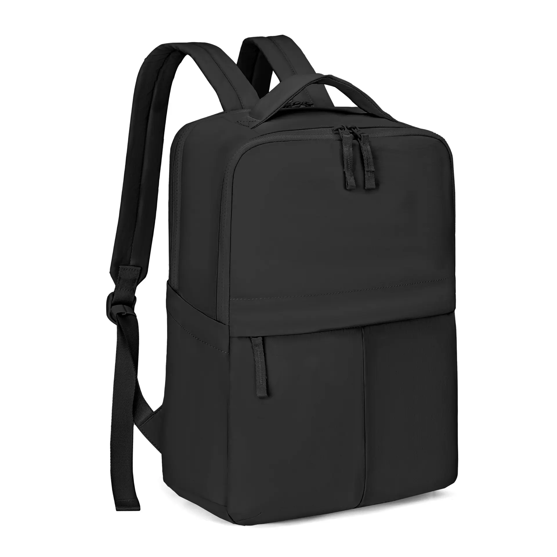 Lulu-style water-resistant nylon backpack for travel and outings; casual, versatile, foldable
