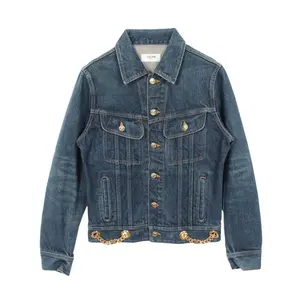 Pre-owned Celine Cotton Small Leather Goods Triomphe Jacket