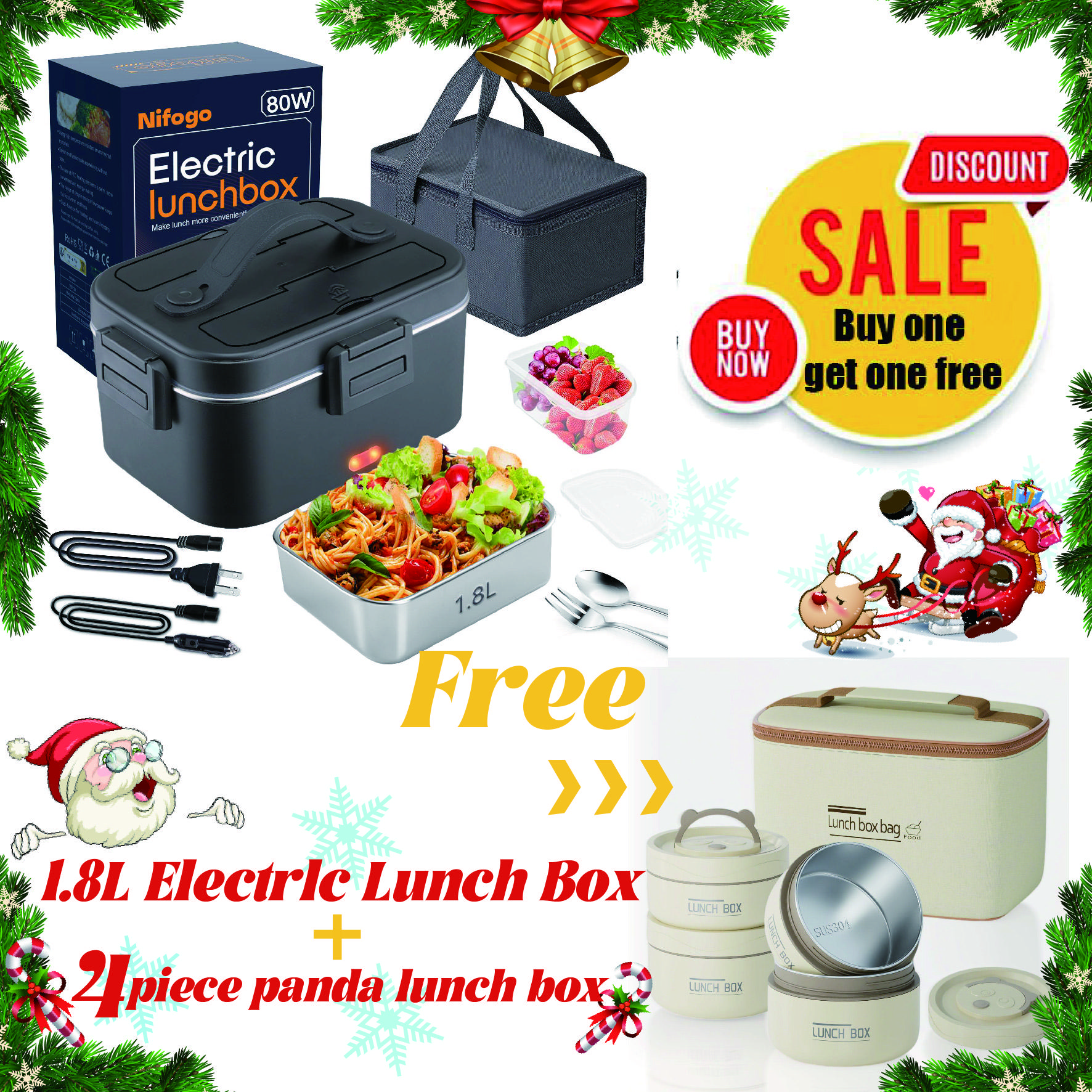 1.8L/Black/YYD+4 Panda Lunch