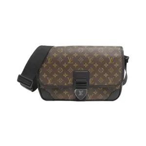 Pre-owned Louis Vuitton Canvas Shoulder Bags Monogram Macassar Archie Messenger Shoulder Bag