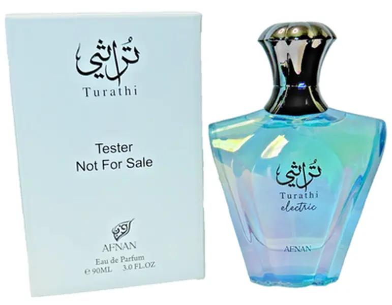 Turathi Electric by Afnan 3.4oz EDP Spray for UNISEX ( TESTER )