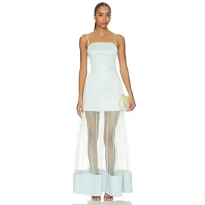 ELLIATT Marcella Strapless Gown in Seafoam Sea Green