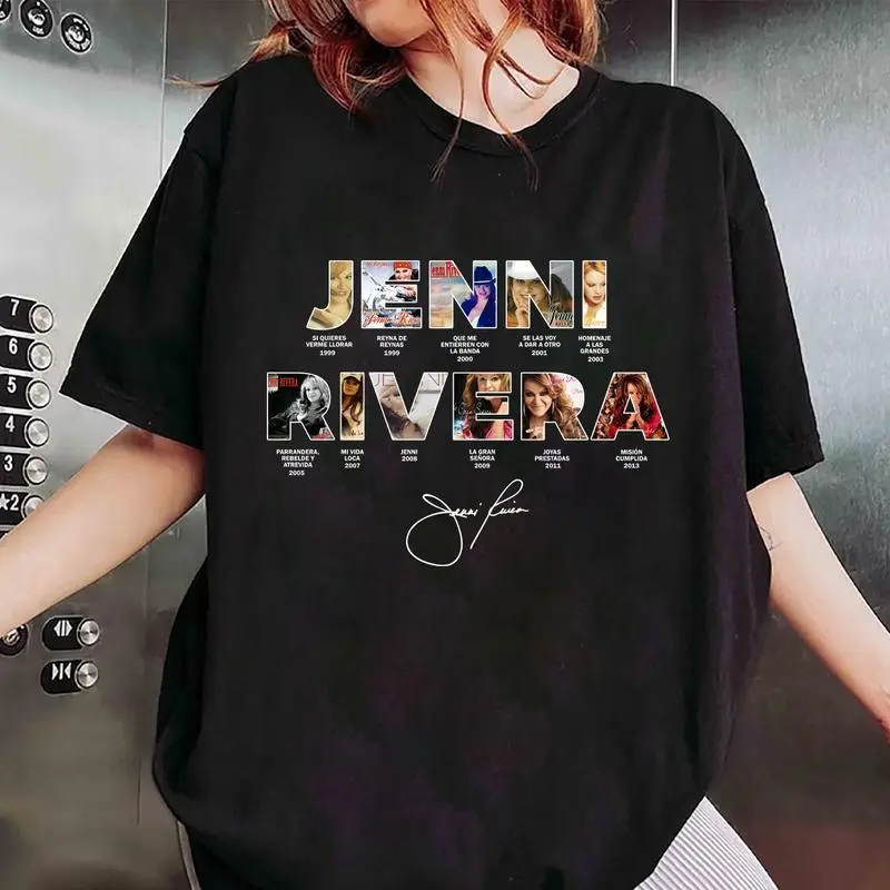 Jenni Rivera Albums Vintage Shirt, Spanish Quote Shirt, Casual Streetwear Unisex Top, Vintage Mexican Streetwear Unisex Shirt, Shirt For Summer.