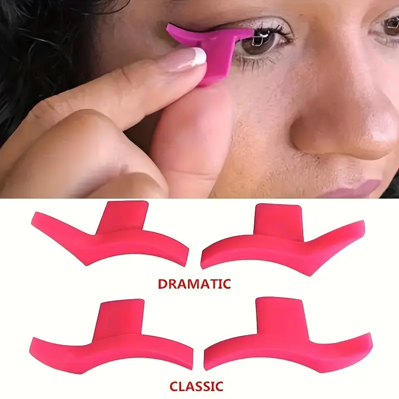 1 Pair Eyeliner Stamp Eyeshadow Stencil Models Wing Style Eye Liner Stamp Makeup Template Shaper Beauty Tool Accessories, Classic Style or Dramatic Style, Cosmetic Makeup Tool