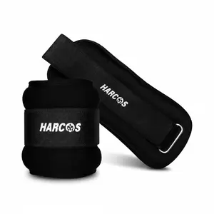 Harcos Adjustable Ankle Weights & Wrist Weights Set (1–10 LB Pair) – Neoprene Wearable Leg & Arm Weights for Walking, Running, Pilates, Home Workout