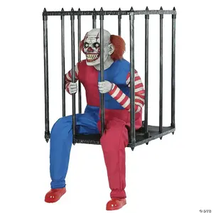 Animated Caged Clown Prop or Halloween Costume Accessory