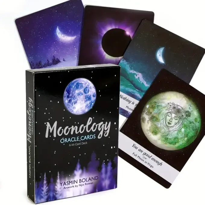 Moonology Oracle Card Deck by Hay House - Pocket Size for Spiritual Guidance and Healing Energy